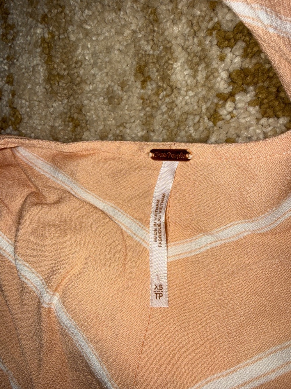 Free People Ruffle Striped Tie-Front Top - Picture 3 of 3